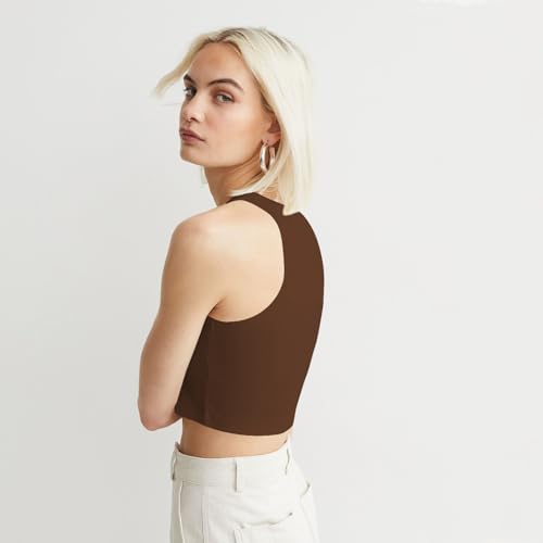 Image of KERI PERRY Tops for Women Crop Top for Women's Tank Activewear Tee Sports Western Casual Cotton Camisole Pack of 3 Combo