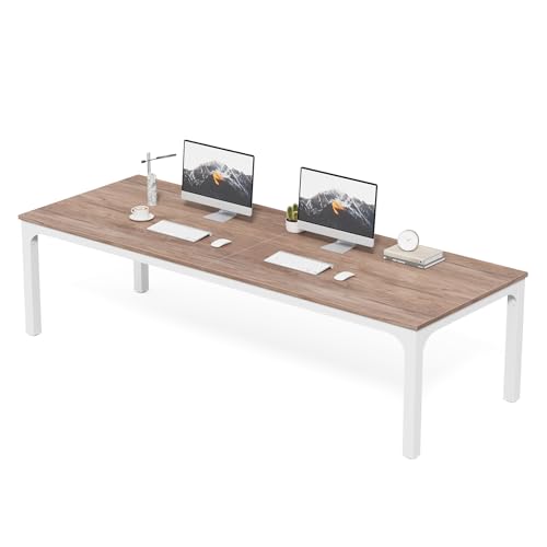 LITTLE TREE Two Person Desk, 78.7 Inches Extra Long Computer