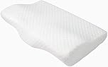 Kally Orthopedic Butterfly-Shaped Memory Foam Neck Pain Pillow for Head & Cervical Support - White