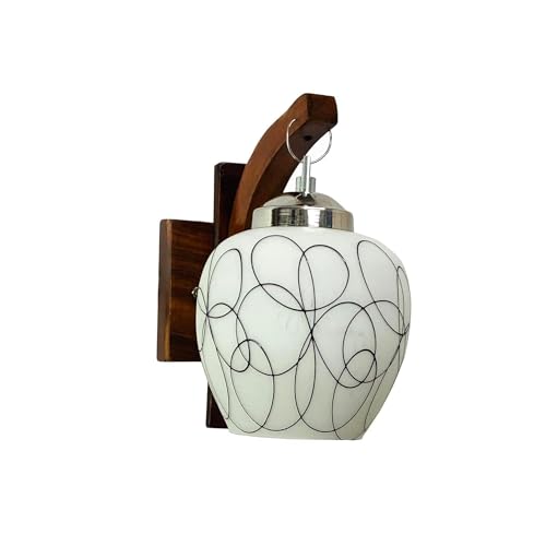 Image of Penzy Designer Modern Decorative Wall Lamp for Living Room & Bedroom | Round Indoor Wall Light for Bedside, Hallway & Home Decor | E27 Holder Wall Lamp (Without Bulb)