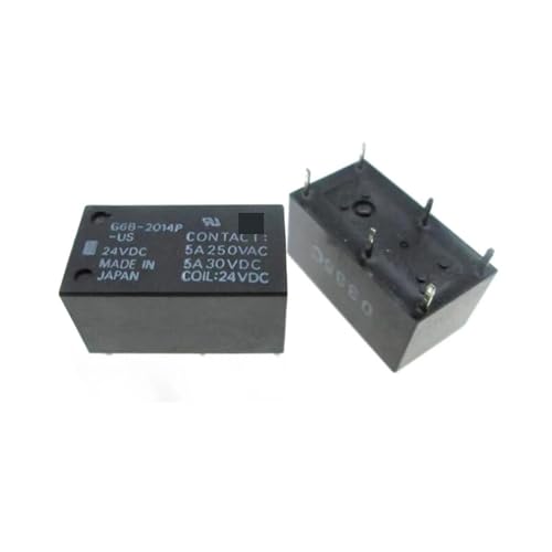 Relé G6B-2014P-US-24VDC de 24V y 5A para circuitos impresos pack de 10 unidades