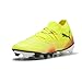 PUMA Women's Future 8 Match Firm, Artificial Ground Soccer Cleats Sneaker, Yellow Alert Aged Silver-Sun Struck, 8.5