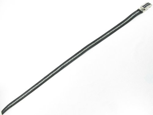 Genuine Stingray Shagreen Skin Leather Row Diamond Men's Belt 46" Black4