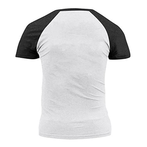 Men's Casual Shirts Long Sleeve V Neck Lace Up Hippie Beach Shirt Stand Collar Henley Shirts 02 White #TOP2