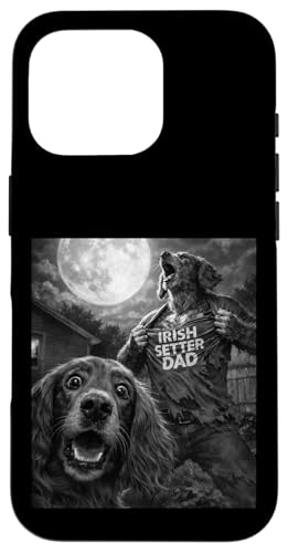 Irish Setter Dad �ʔ��� ���B���e�[�W �z���[ �O���t�B�b�N �����Y ���B�� �X�}�z�P�[�X iPhone 16 Pro �p