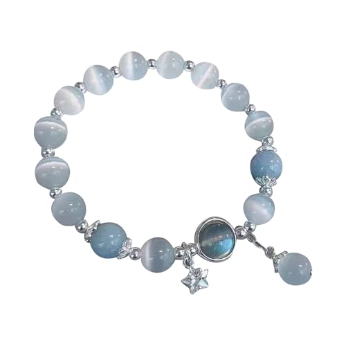 Pulsera de acupuntura 2024 para mujer, pulsera de cuentas de jade chino para ella, abuela, abuelo, madre, padre, uso diario, talla única, Resina, No es una piedra preciosa