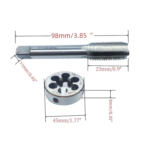 Kit macho 3/4-14 UNS de rosca derecha para solucionar atascos de tornillería especial en metal 3
