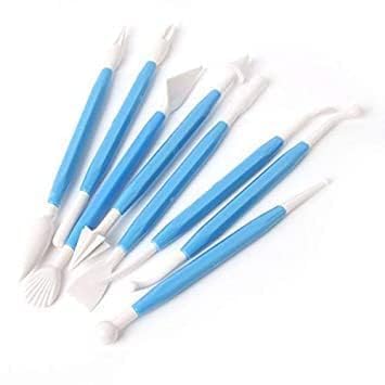 QALAM Kaari 8-Piece Clay Sculpting Tool Kit - Double-Ended Plastic Carving & Modelling Tools for Pottery, Ceramic, Polymer Clay, Cake Fondant - Professional DIY Art Supplies for Beginners & Kids-picture-29
