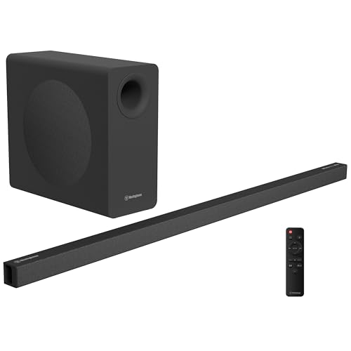 Image of Westinghouse 2.1 Channel Soundbar with Wireless Subwoofer, DTS:X and Dolby Atmos, 120W RMS & 240W Max Output, for Smart TV, Home Theater Audio, HDMI/eArc, Bluetooth, Roku TV Ready
