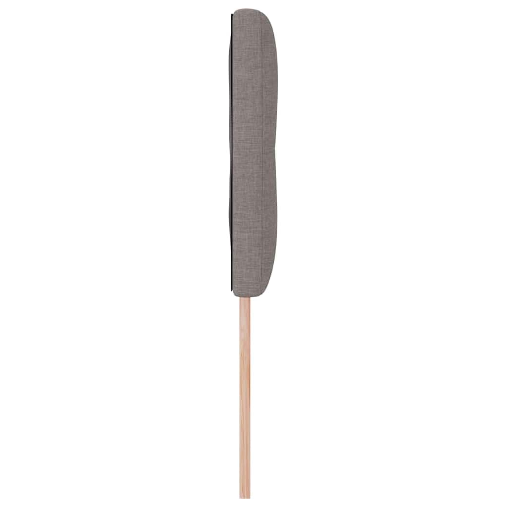 vidaXL Cabecero LED con Tiras LED con cabecera Taupé 144 cm Tela, Innovación en Dormitorio, cabecera Moderna, decoración versátil, luz Ambiental, Refugio para Descansar, Elegancia Artesanal