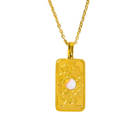 Collier Soleil et Lune pour femmes, le cadeau d'anniversaire idéal avec étoile 3D