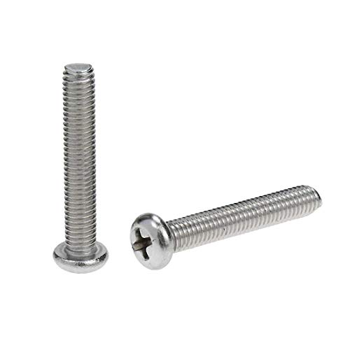 Vis à métaux cruciformes M5 x 30 mm en acier inoxydable 304 robuste et durable