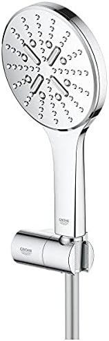 GROHE Rainshower 130 Smartactive Shower Set Water-Saving 3-Spray 130mm Hand Shower with 1500mm Silverflex Hose and Adjustable Wall Holder Chrome Finish Made in Germany 26580000 - Image 5