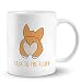 PUHEI Ceramic Corgi Mug, 11 oz, Funny Coffee Tea Cup, Home Decor, Christmas Birthday Gifts for Dog Lovers