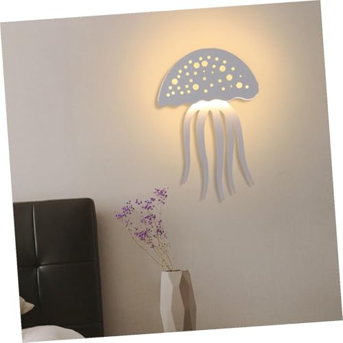 Luz LED cálida de pared con diseño de medusa y fácil instalación 3