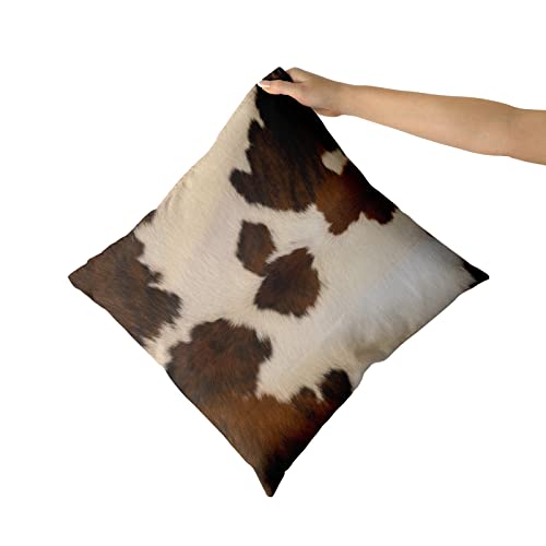 Granbey Set Of 2 Decorative Pillows Covers Cow Skin Abstract Africa Animal Farm Fashion Home Sofa Cushion Cover Throw Pillowcase Gift For Couch Indoor Bed 18 X 18 Inch #TOP2