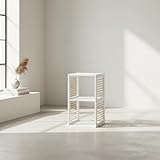 INDE MOBLEKIT | Estantería de Madera 2 Compartimentos 30x30x60 cm Blanca con...