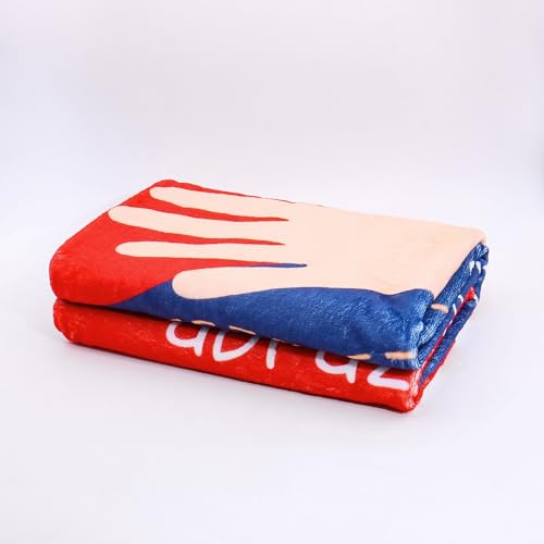 Mantas regalo para amiga original en color azul para cama y sofá de hogar 5