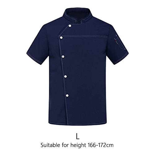 UGPLM Jaqueta Chef Unissex Masculina Chef Restaurante Cozinha Uniforme, L