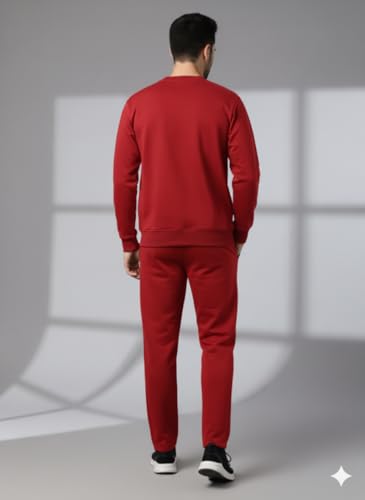Image of Mack Jonney Graphic Print Track Suit for men | Co-ord Set | Warm Fleece Tracksuit Set | Full Sleeve Sweatshirt