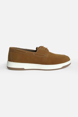 Image of SNITCH Men Casual Shoes | Solid Pattern Boat Shoes | Premium Vegan Leather & TPR Outsole | Lightweight Everyday Casual Boat Shoes for Men