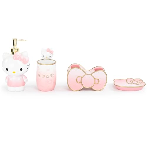 Jay Franco Hello Kitty Organizer Set - 4 Piece Pink Accessories...