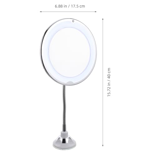 Espejo de Maquillaje 10X con Luz y Ventosa Giratorio miniatura 3