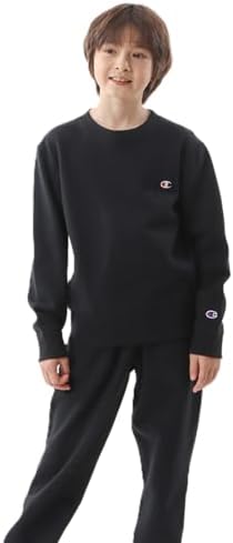 （20:30時点） スウェット キッズ 長袖 綿100% COTTON USA ワンポイントロゴ刺繍 クルーネックスウェットシャツ ベーシック CK-Y001-090-160