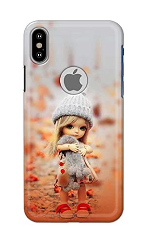 Image of PRINTFIDAA Doll Cute Girl Amazing Beauty Little Kid Child Playing Hard Back Cover for Apple iPhone X Logo /iPhone 10 / iPhone Ten /iPhone Xs Logo Back Cover -(P6) KAT1001