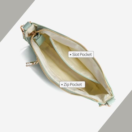 Image of Small Shoulder Bag for Women Mini Purse Retro Vegan Leather Hobo Purses Clutch Tote HandBags with Zipper Closure