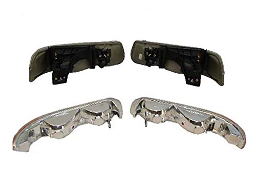 Bundle For 99-02 SILVERADO / 00-06 SUBURBAN TAHOE SIDE MARKER LIGHT HEADLIGHT 4PCS GM2503187 GM2502187 GM2521173 GM2520173