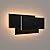 Ralbay 15.75”/36W LED Modern Wall Sconce Indoor Matte Black Wall Mount Light for Living Room Bedroom Staircase Hallway Warm White 3000K