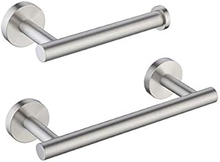 KES Toilet Roll Holder and 23CM Towel Rail Set Wall Mounted Bathroom Accessory Set 2 Pieces SUS304 Stainless Steel Brushed Finish, LA202S23DG-22
