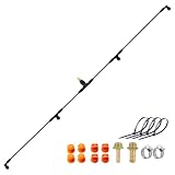 4-Nozzle Sprayer Boom with 3/8' & 1/4' Brass Fittings – Convertible to 2 Nozzles, Lightweight Design with Nylon...