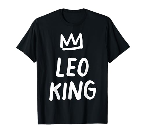 Leo - Regalos de cumpleaños - King Leo Zodiac Camiseta