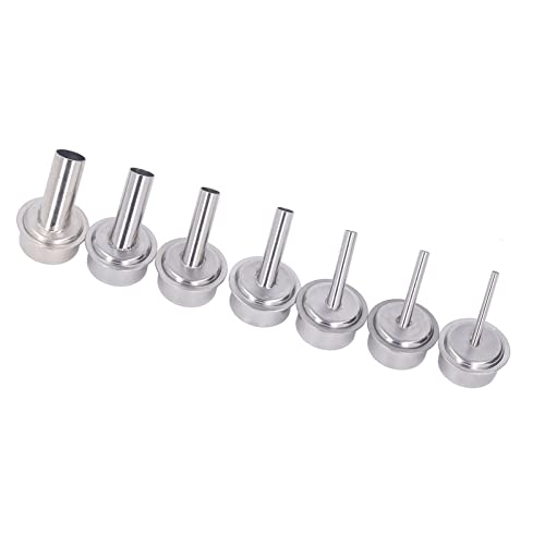Generic - Generic Kit de Buse de Pistolet à Air Chaud, 7 Pièces, Embouts Universels de Pistolet à Air Chaud en Acier Inoxydable, Antirouille pour les Stations de Dessoudage