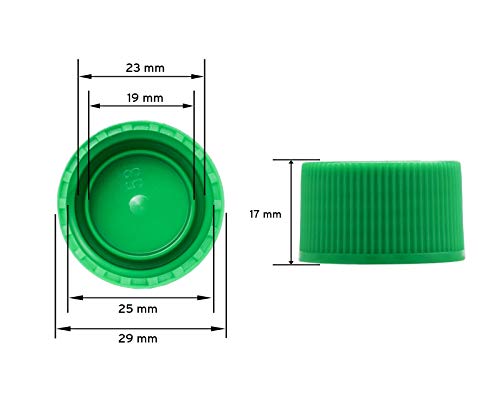 Octopus 10 x 50 ml Kunststoffflaschen, HDPE Plastikflaschen mit grünen Schraubverschlüssen, Leerflaschen mit grünen… – Bild 4