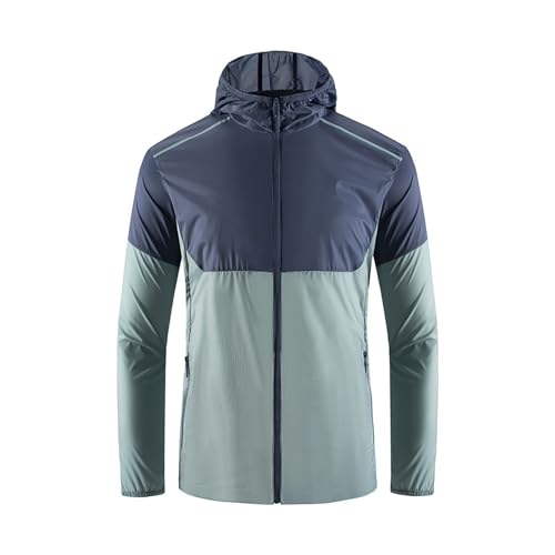 Chaquetas impermeables hombre senderismo aire libre camisas ligeras manga larga UPF50+