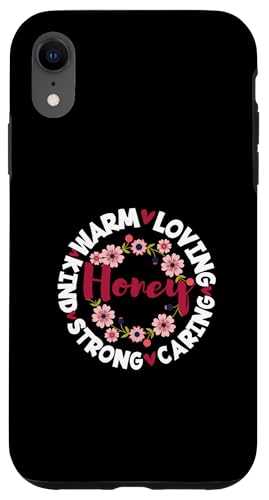 はちみつ 祖母 感謝 家族 かわいい はちみつ おばあ スマホケース iPhone XR 用