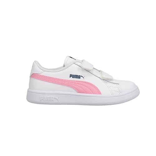 PUMA Kids Girls Smash V2 Slip On Sneakers Shoes Casual - White