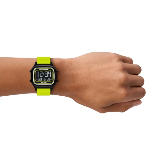 Skechers Men's Fiske Digital Yellow Silicone Watch (Model: SR5260) - image 5