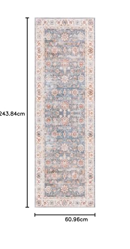 Safavieh Distressed Rug Ideal for High Traffic Areas, Machine Washable and Non Slip, Arizona Collection, Short Pile - Image 2