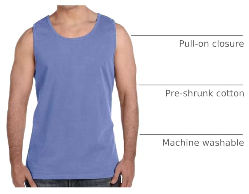 Image of Comfort Colors Chouinard 9360 Adult Garment-Dyed Tank Top Island Reef DirDye X-Large