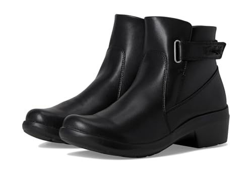 Clarks Collection Womens Angie Serena Ankle Boot Black Leather 10 W US