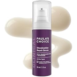 Paula's Choice CLINICAL Discoloration Repair Face Serum with Tranexamic Acid, Facial Serum for Stubborn Dark Spots, Post-Acne Marks & Sun Damage, Fragrance-Free, 1 Fl Oz