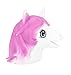 Ylvi Marionnette licorne 12 x 9 x 15 cm blanc/rose