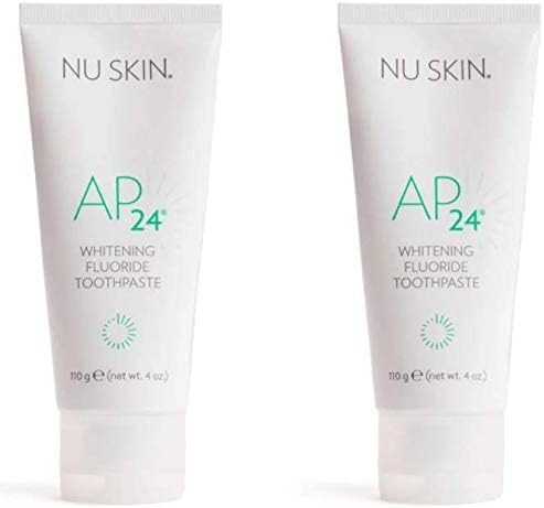 NU SKIN - AP-24 Gentle Whitening Fluoride Toothpaste - Oral Care, Harmful Peroxides-Free, Pearly White Tooth Whitener x2 100g Multipack