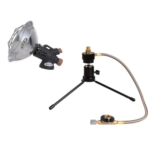 NiuLumea Chauffage à gaz portable avec allumage électrique et base pliable pour camping, terrasse, pêche
