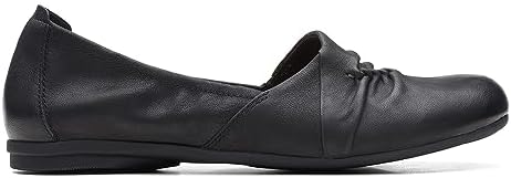 Clarks Women's Rena Way Loafer, Black, Size 9 Wide | Image 1