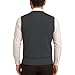 Men’s V-Neck Sleeveless Sweater Vest – Solid Black Knit Vest for Men, Classic Pullover Style, Mens Sweater Vest